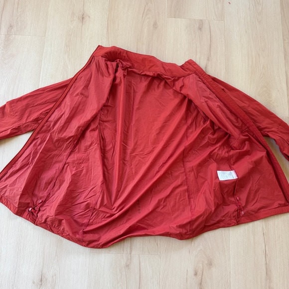 Montane‎ Featherlite Windproof Jacket Women L Red Nylon Running Saffron Red - Picture 9 of 16